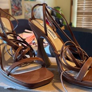 Steve Madden Tan Strappy Heels